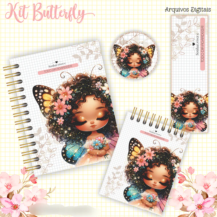 Arquivo Encadernação Kit Butterfly  5