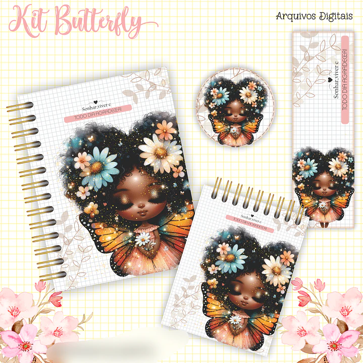 Arquivo Encadernação Kit Butterfly  6