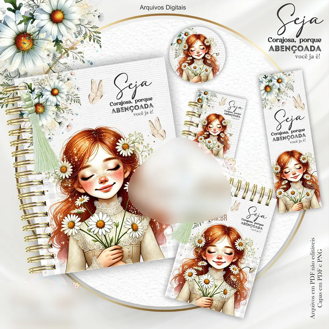 Arquivo Combo Seja corajosa meninas floral  1