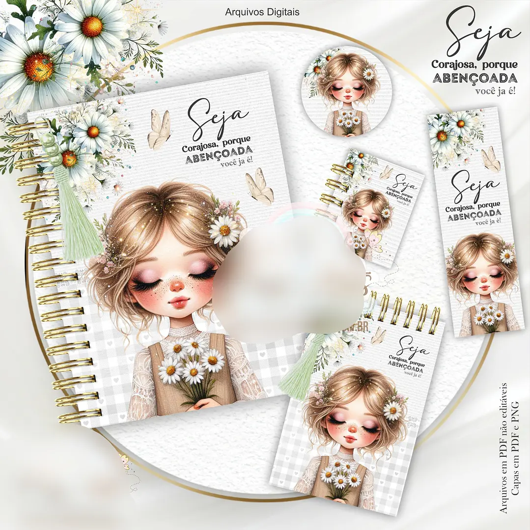 Arquivo Combo Seja corajosa meninas floral  5