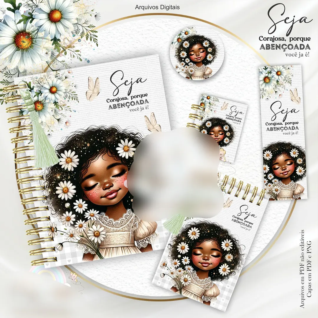 Arquivo Combo Seja corajosa meninas floral  7