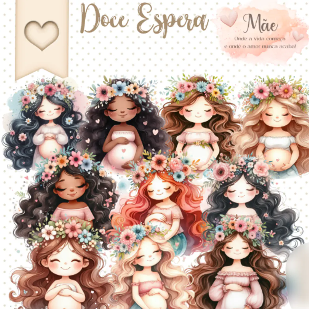 Kit Digital dia das mães doce espera 1