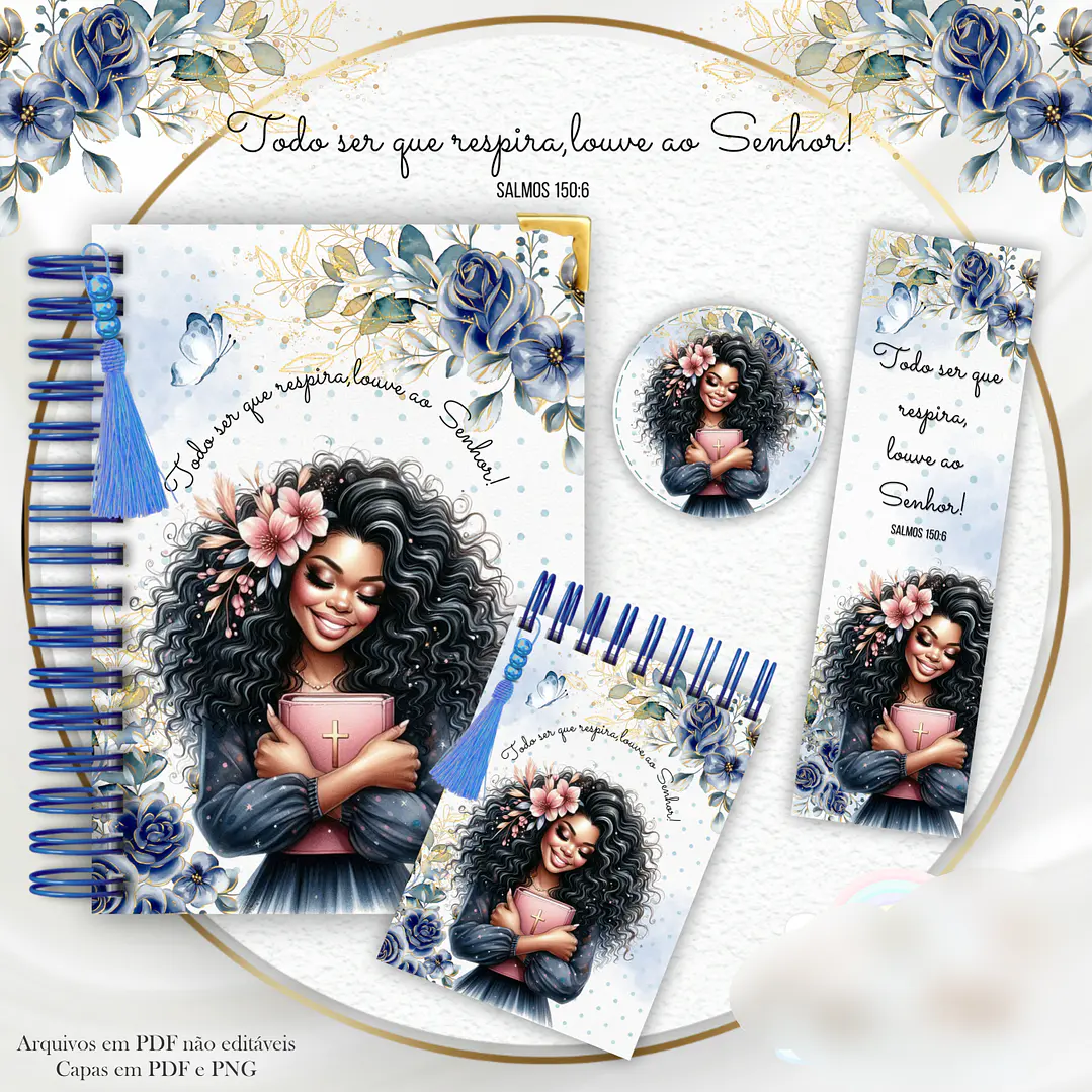 Arquivo Encadernação Kit Todo Ser - Mulher Floral Lilás 4