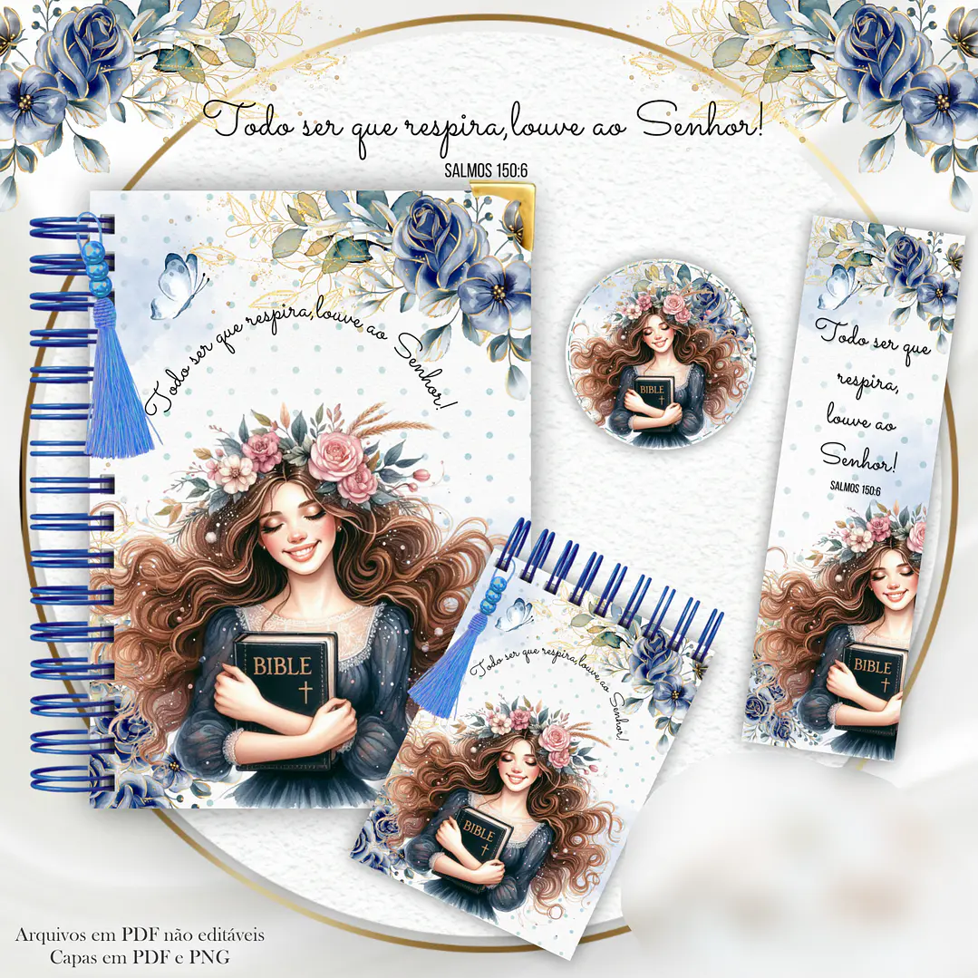 Arquivo Encadernação Kit Todo Ser - Mulher Floral Lilás 6