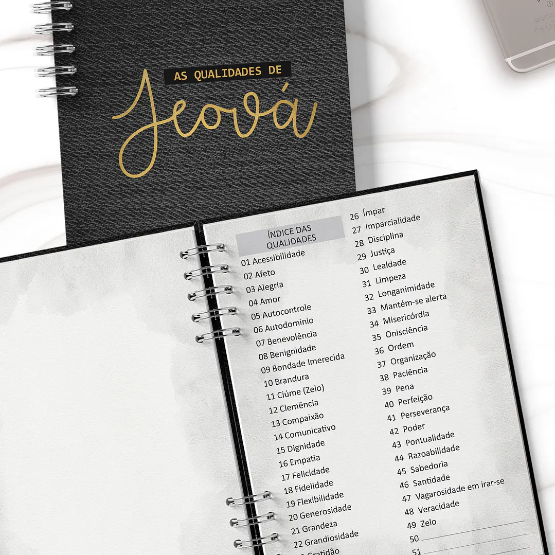 Arquivo Caderno Qualidades de Jeová Masculino 6