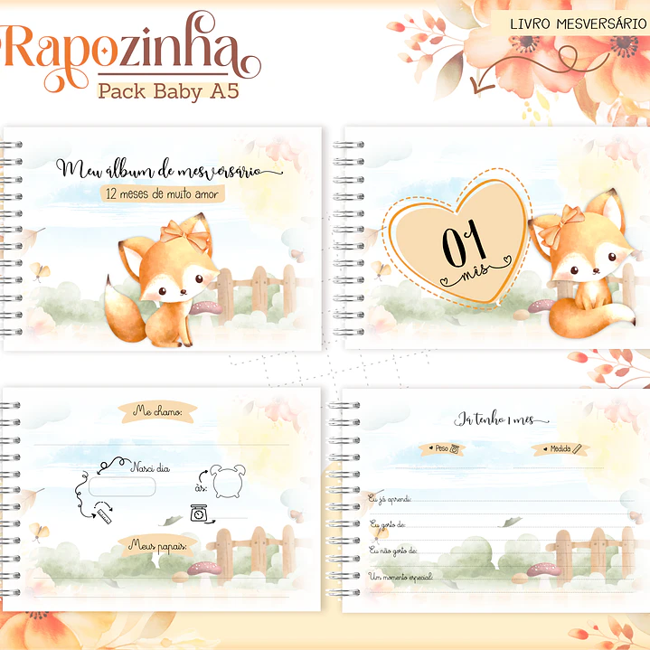 Aquivo Encadernação Baby Raposinha 6