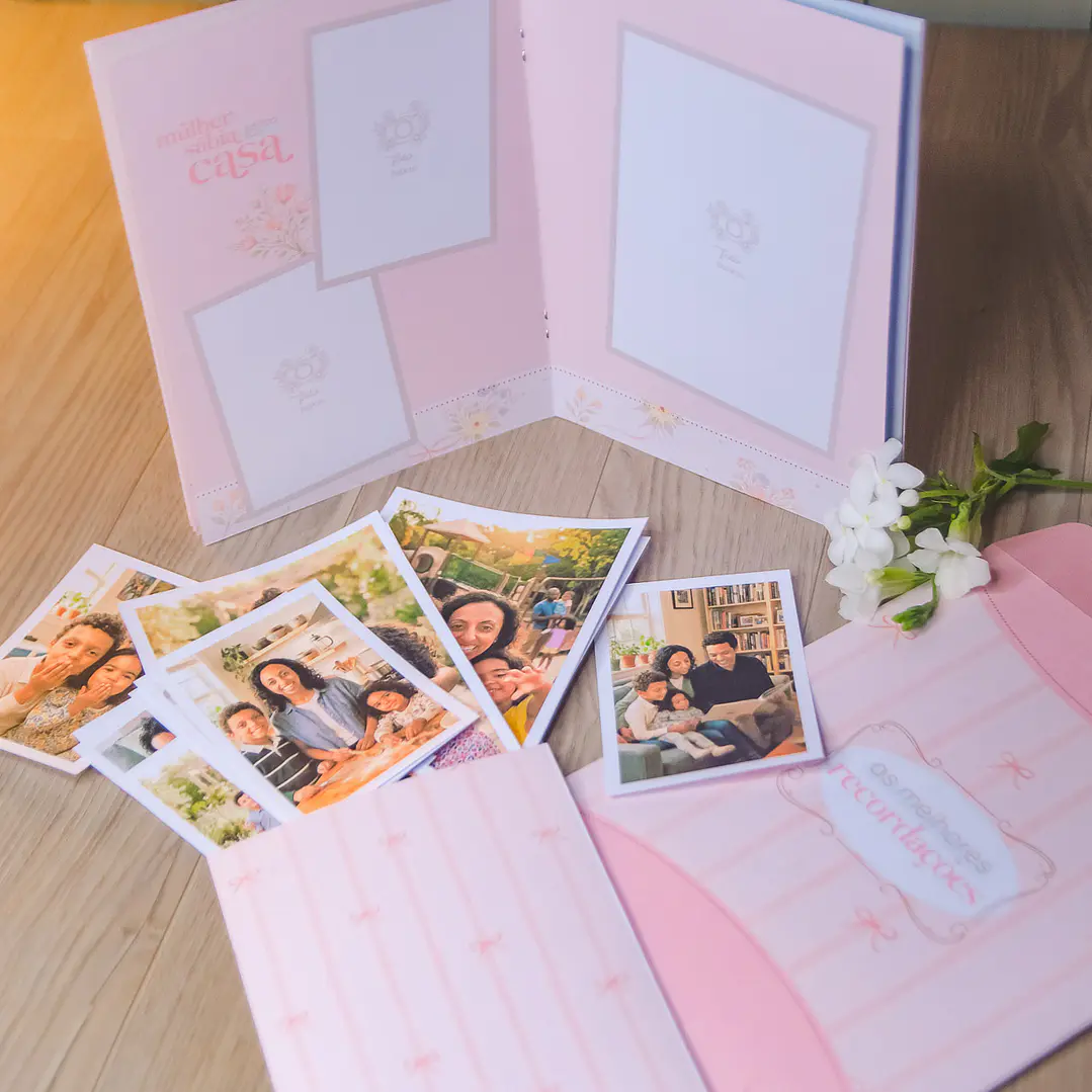 Arquivo Dia das Mães Kit Álbum de Fotos Grampeado  2