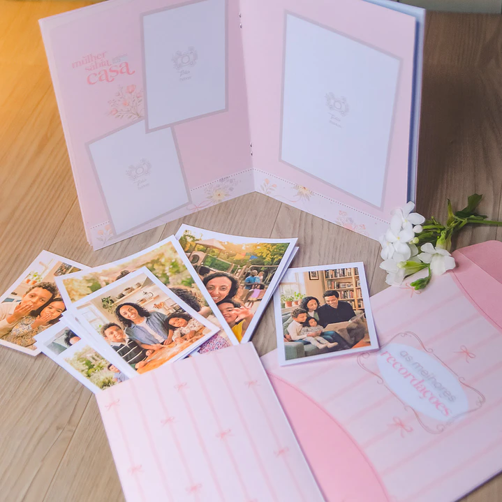 Arquivo Dia das Mães Kit Álbum de Fotos Grampeado  2