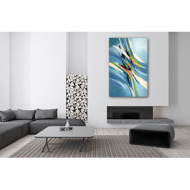 Cuadro Abstracto: DESCARGA MAGNETICA 2