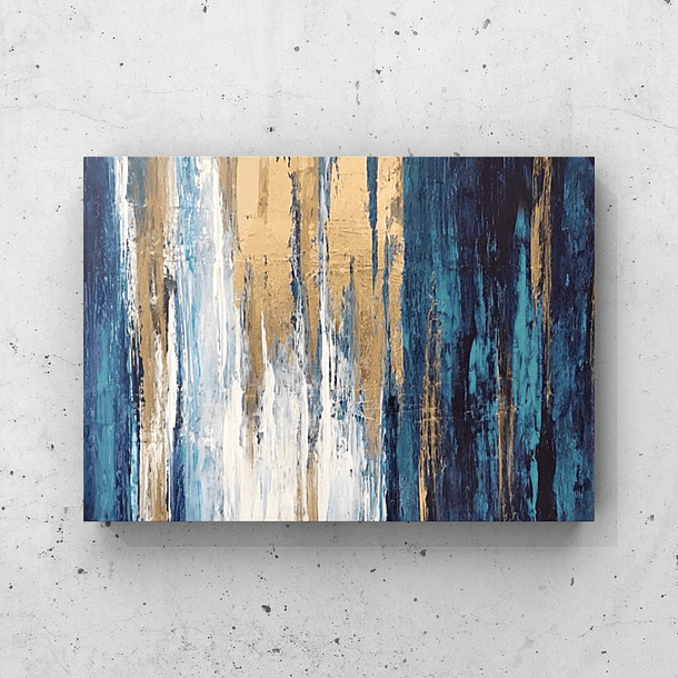 Cuadro Abstracto: LLUVIA DE ABUNDANCIA  1