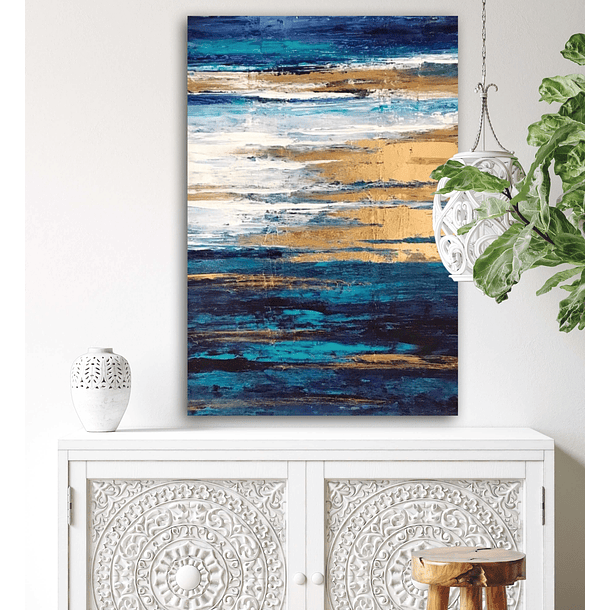 Cuadro Abstracto: LLUVIA DE ABUNDANCIA  4