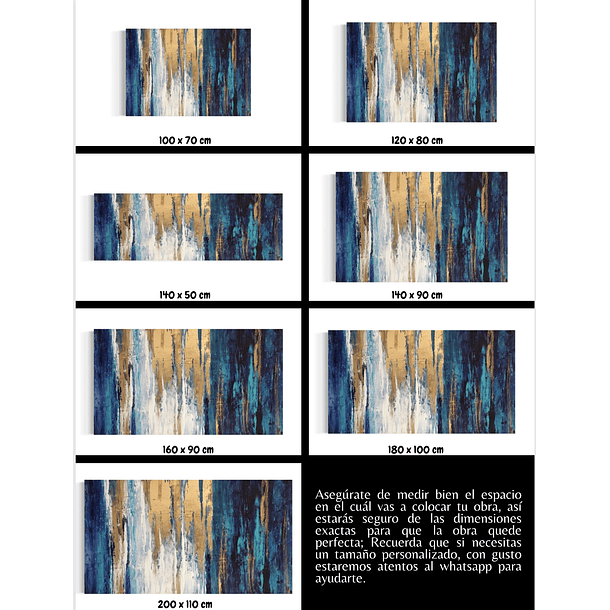 Cuadro Abstracto: LLUVIA DE ABUNDANCIA  5