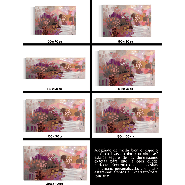 Cuadro Abstracto: CORAL  5