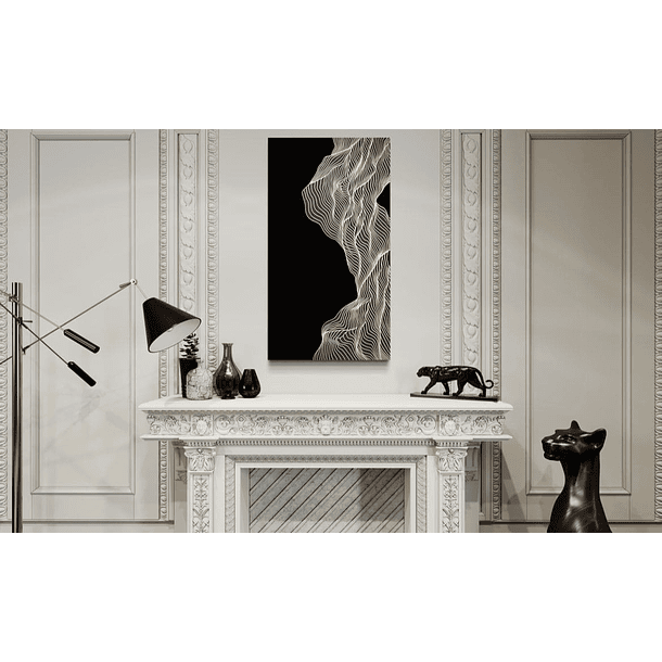 Cuadro Luxury: RITMO DE ORO  2