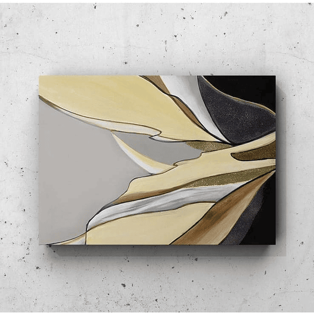 Cuadro Luxury: HOJAS DE ABUNDANCIA  1