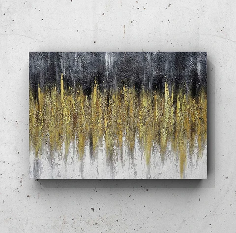 Obra de arte abstracta: PRADERA 