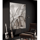 Cuadro Botánica: HOJAS DE PLATA  2