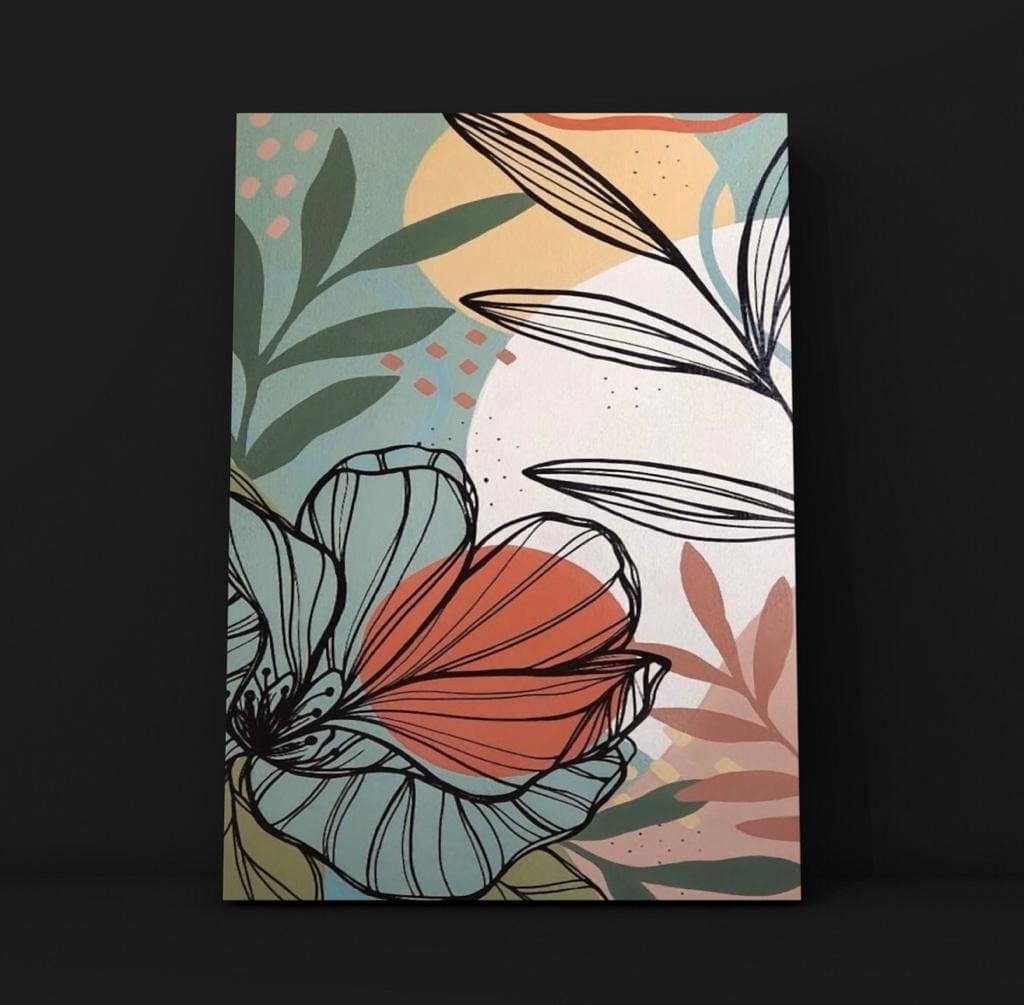 Cuadro Botánica: FLOR MINIMALISTA  3