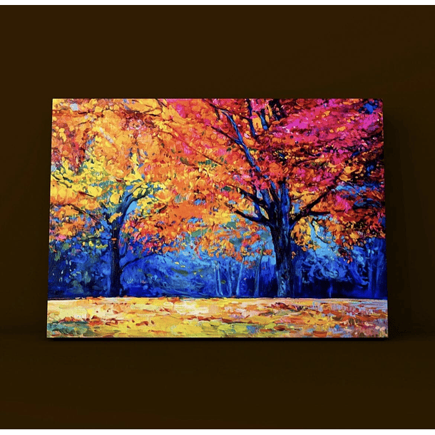 Cuadro Paisajes: ÁRBOLES COLORIDOS 3
