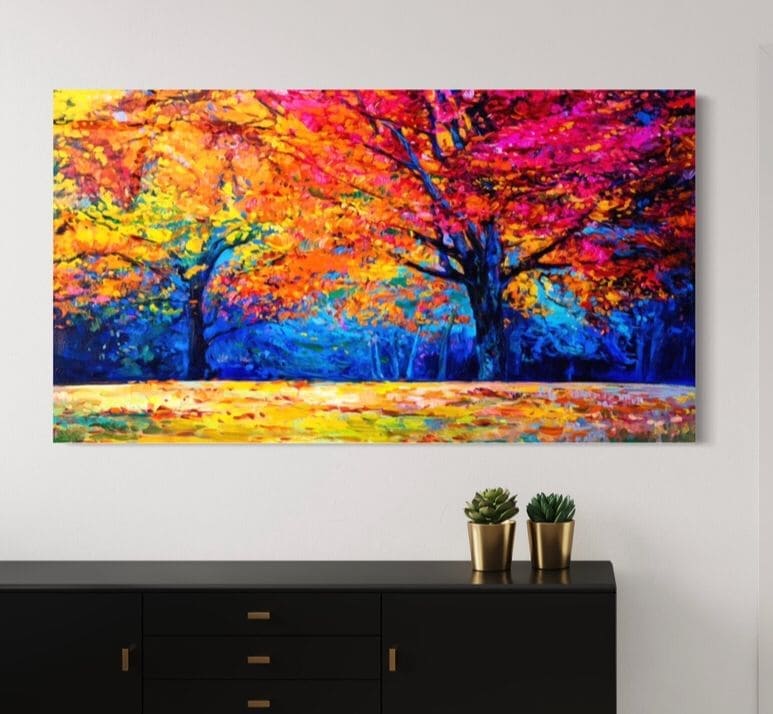 Cuadro Paisajes: ÁRBOLES COLORIDOS 1