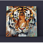 Cuadro Animales: CABEZA DE TIGRE  3