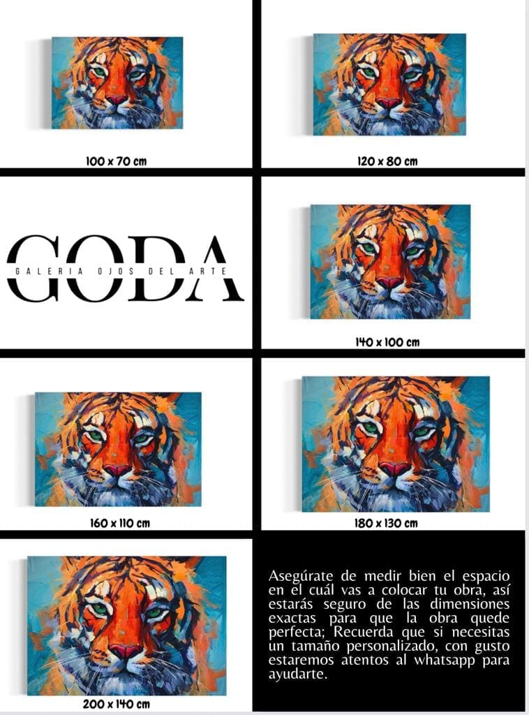 Cuadro Animales: MIRADA DE TIGRE  5