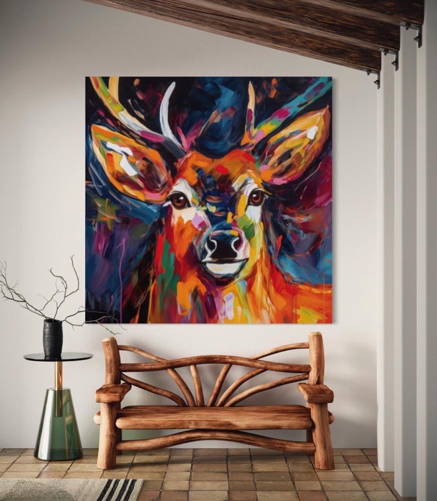 Cuadro Animales: MIRADA DE VENADO  2