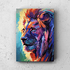 Cuadro Animales: LEON DE PERFIL  1