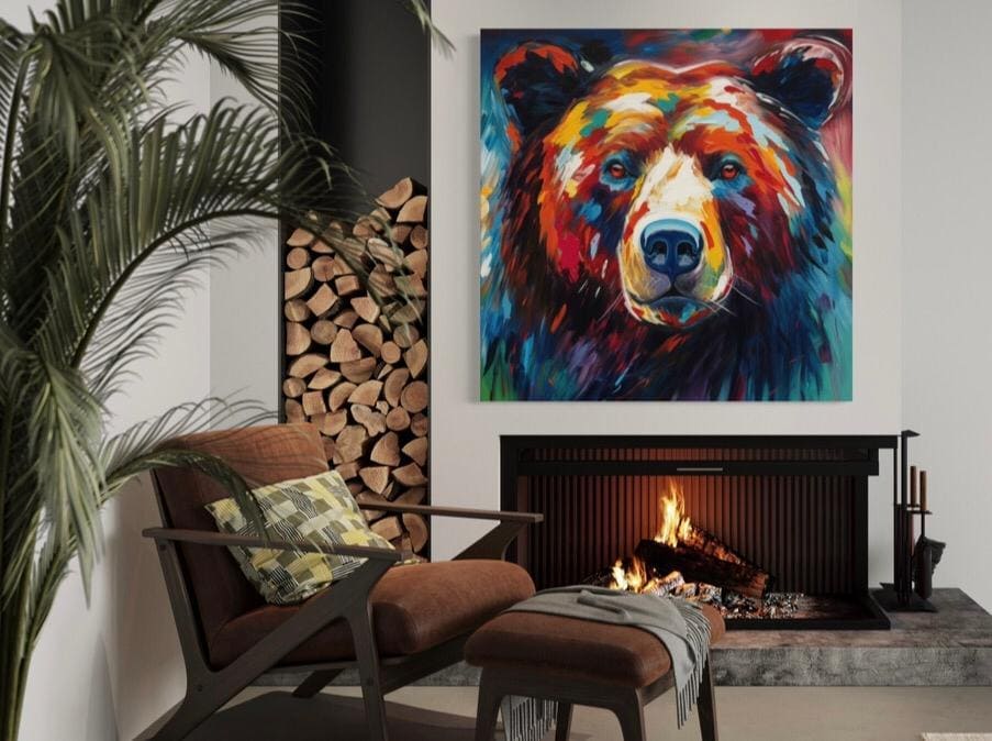 Cuadro de Animales: OSO  2