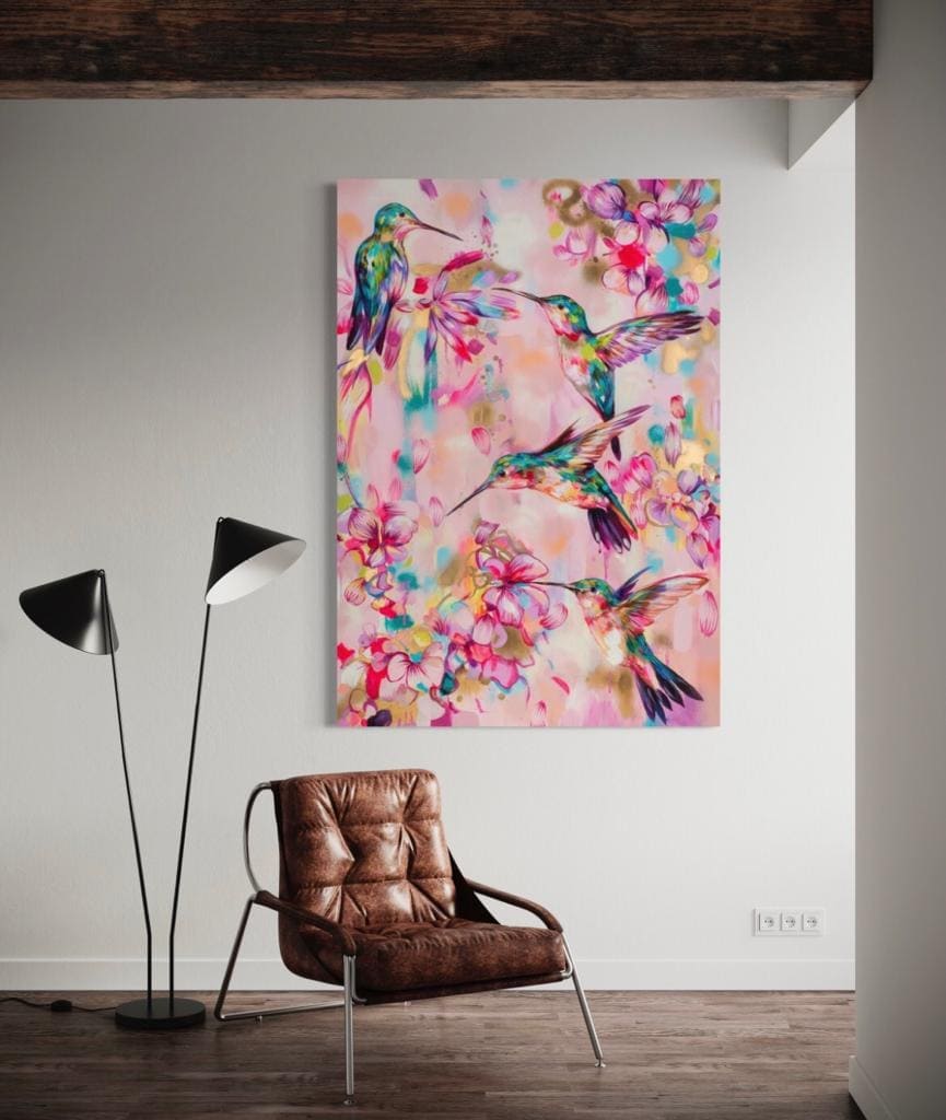 Cuadro Animales: FANTASÍA COLIBRÍ  2