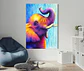 Cuadro Animales: ELEFANTE DE COLOR  - Miniatura 2