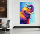 Cuadro Animales: ELEFANTE DE COLOR  - Miniatura 4