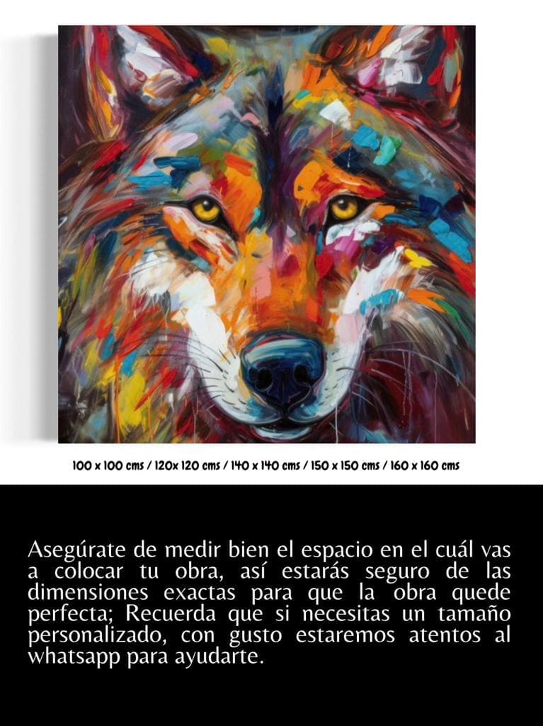 Cuadro Animales: LOBO 5