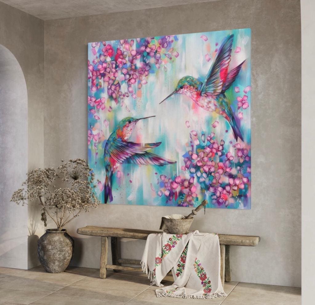Cuadro Animales: COLIBRÍES Y AMOR  4