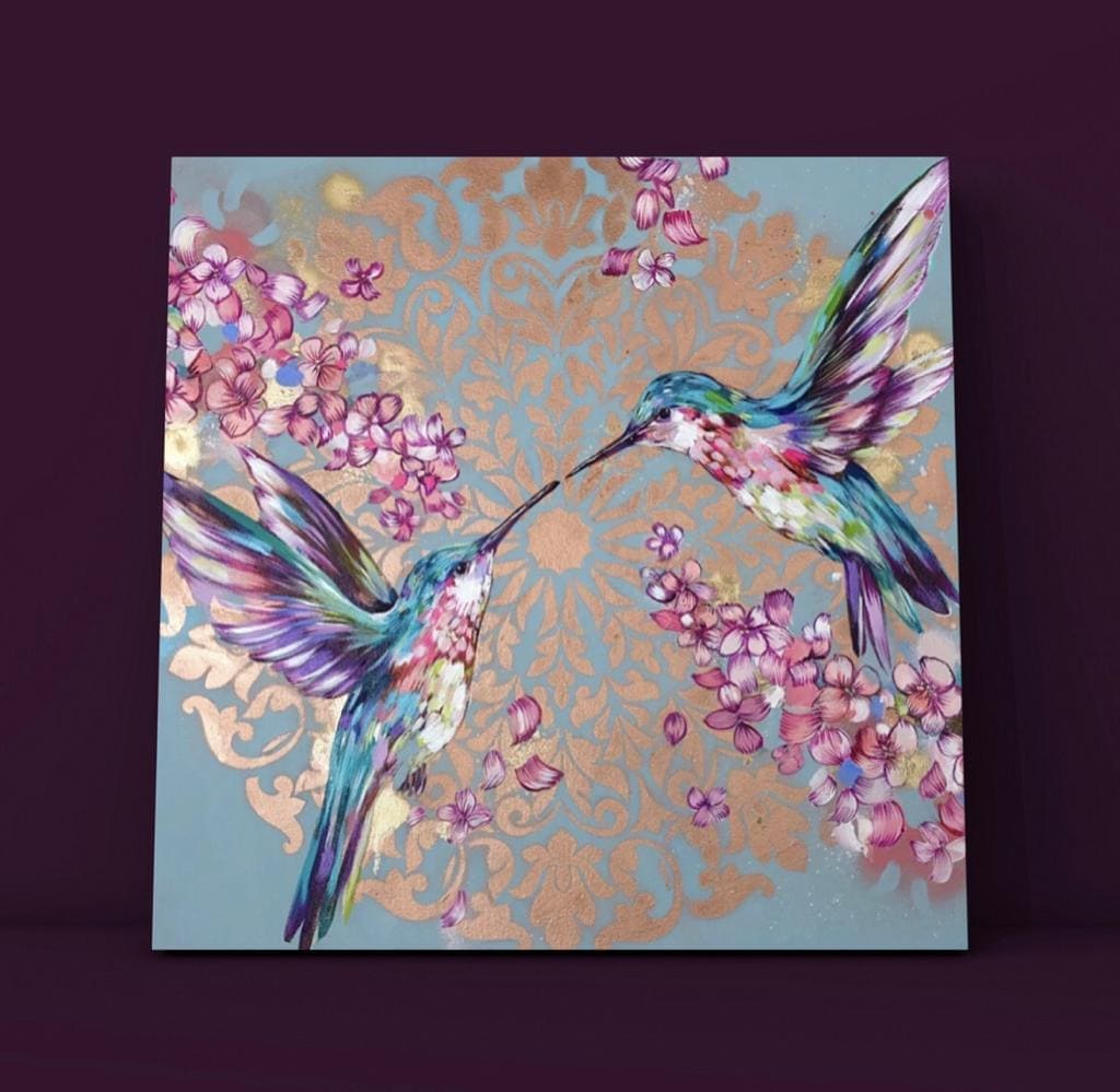 Cuadro Animales: COLIBRÍES MADALA  3