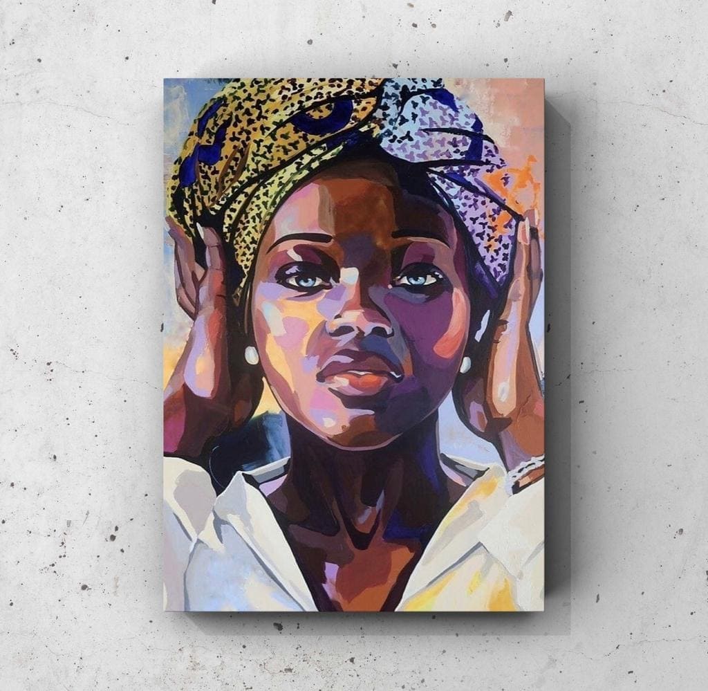 Cuadro Figura Humana: MUJER AFRO MODERNA 1