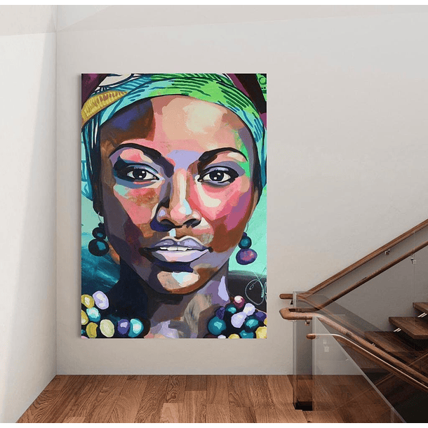 Cuadro Figura Humana: MUJER AFRO 4