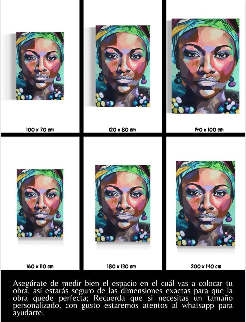 Cuadro Figura Humana: MUJER AFRO 5