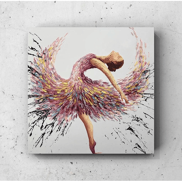 Cuadro Figura Humana: BAILARINA PÉTALO 1