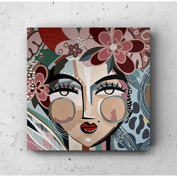 Cuadro Figura Humana: MUJER MODENA FLORES 1