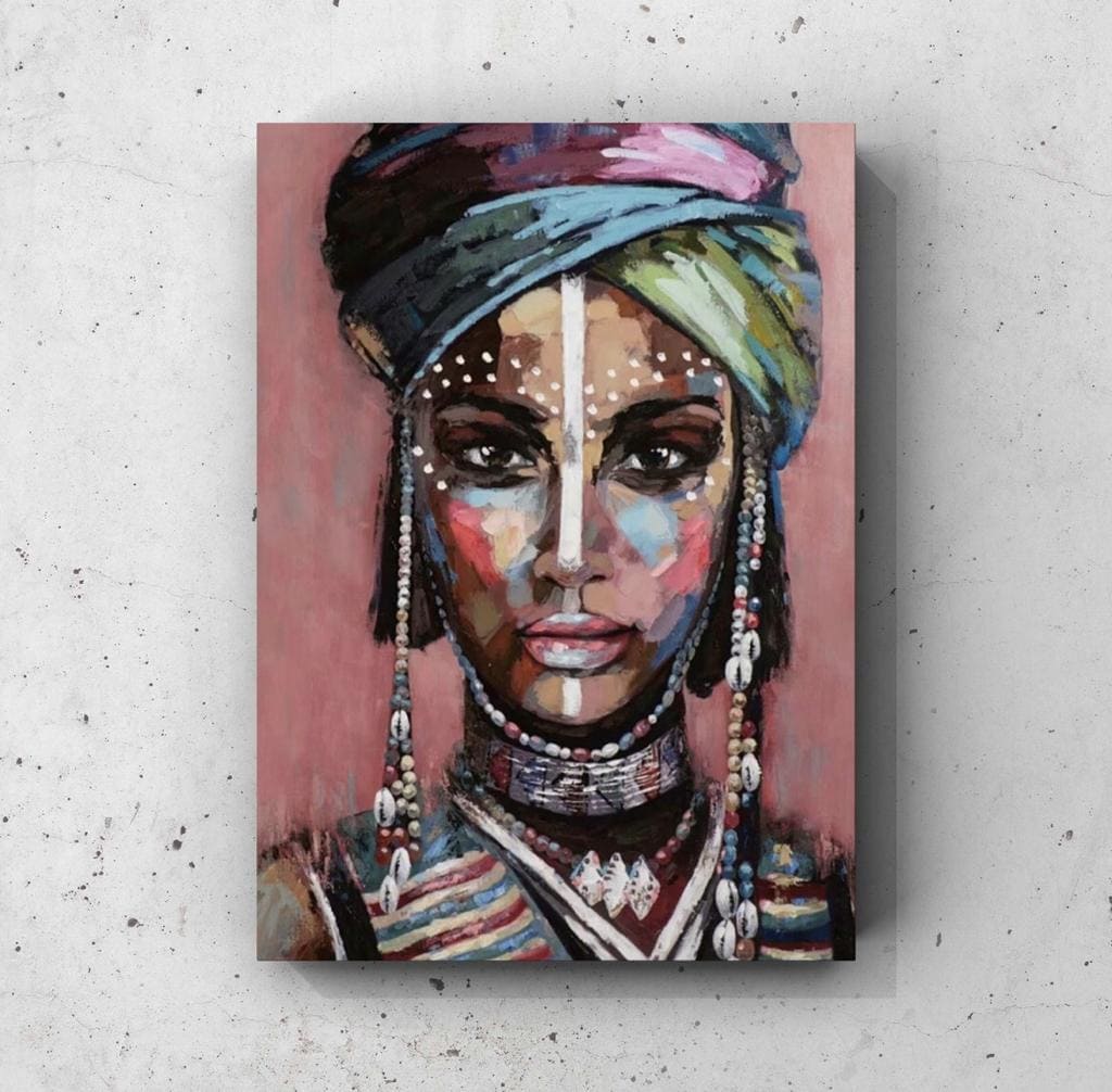 Cuadro Figura Humana: MUJER AFRICANA  1