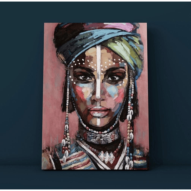 Cuadro Figura Humana: MUJER AFRICANA  3