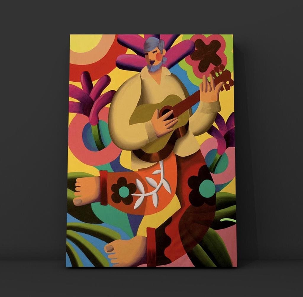 Cuadro Figura Humana: MUSICO COLOMBIANO 3