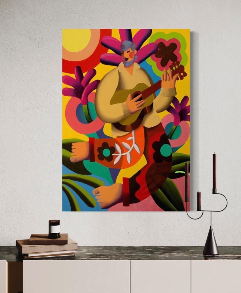 Cuadro Figura Humana: MUSICO COLOMBIANO 2