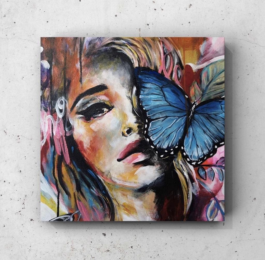 Cuadro Figura Humana: MUJER MARIPOSA 1
