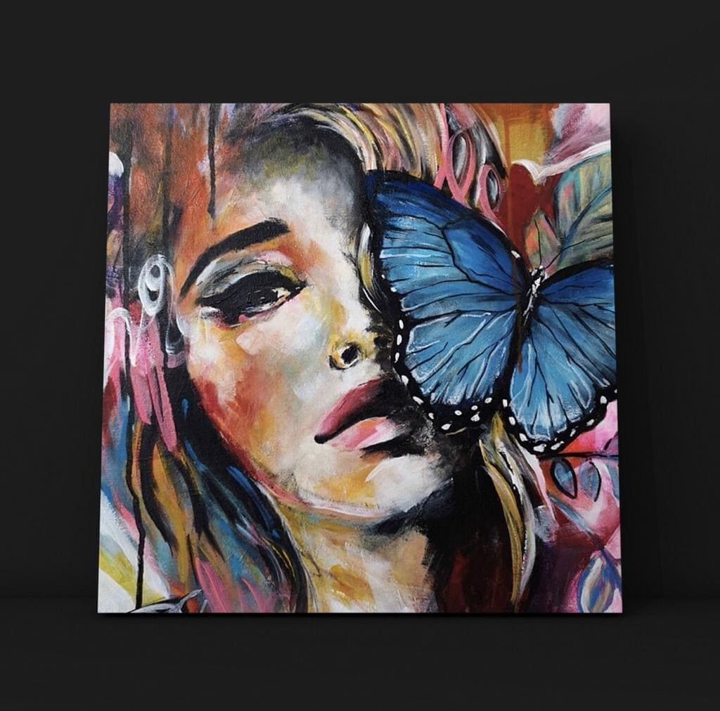 Cuadro Figura Humana: MUJER MARIPOSA 3