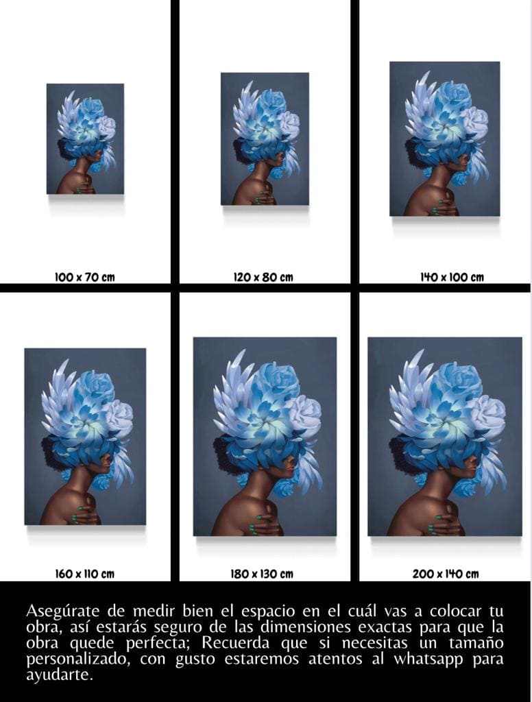 Cuadro Figura Humana: MUJER AZUL 5