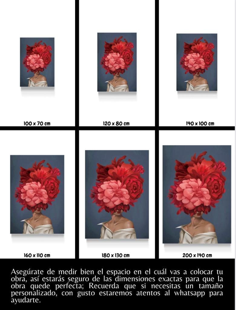 Cuadro Figura Humana: MUJER ROJA  5