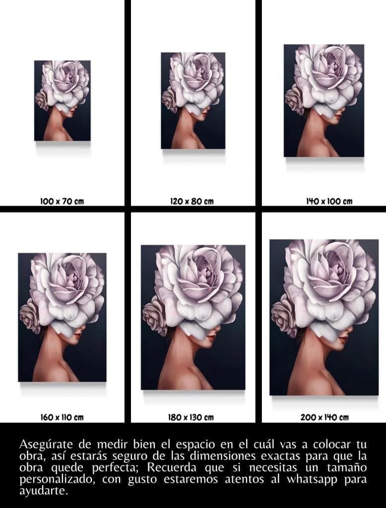 Cuadro Figura Humana: FLOR MUJER 5