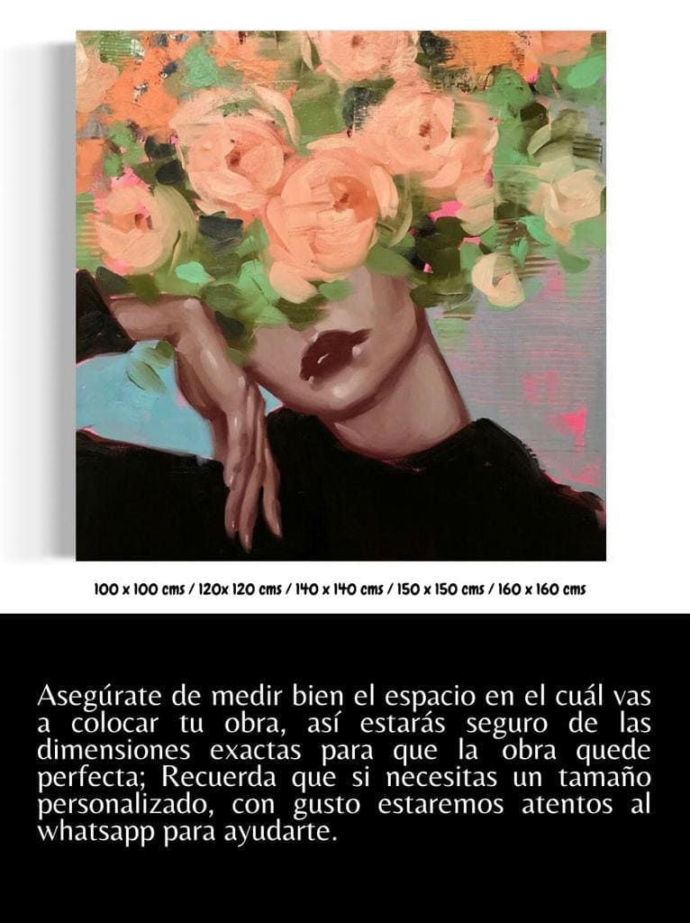 Cuadro Figura Humana: MUJER FLORAL 5